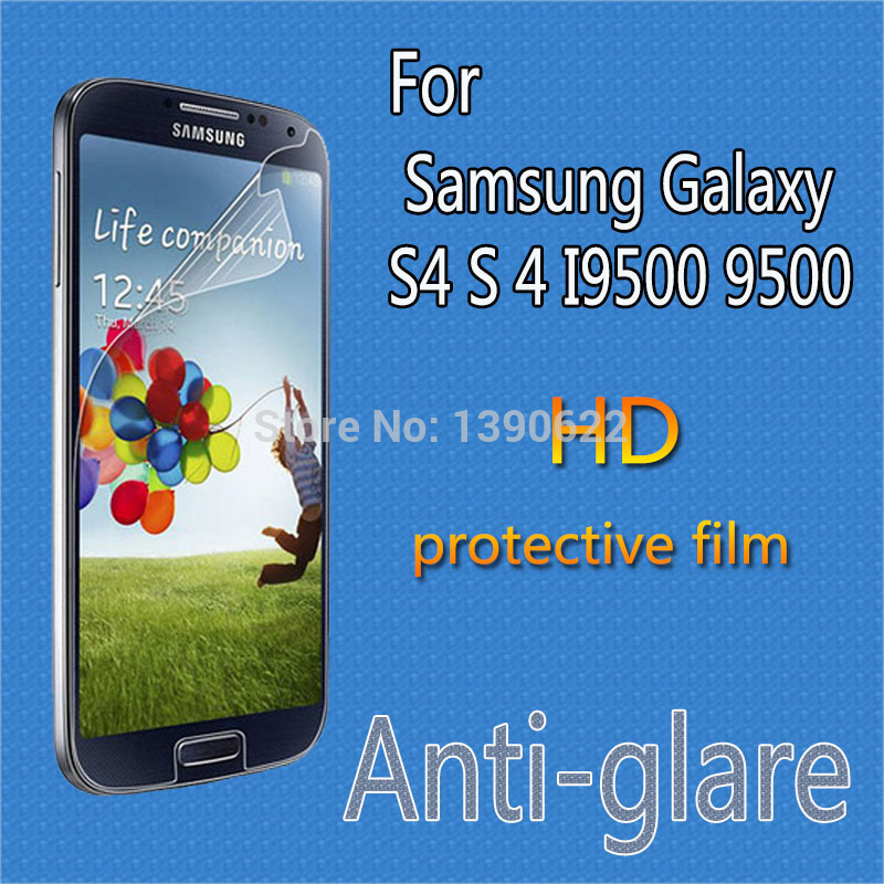 Anti Glare HD Screen Protector for Samsung galaxy S4 i9500 9500 Screen Protective Film without Retail