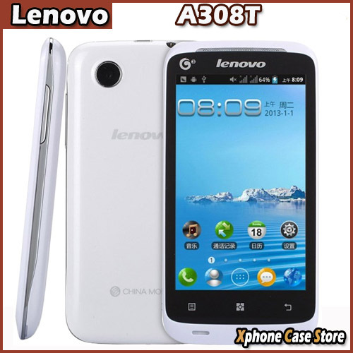 4 0 inch Original Lenovo A308T Android 2 3 Cell Phone RAM 256MB ROM 512MB MTK6572