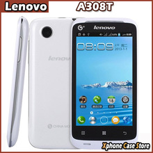 4.0 inch Original Lenovo A308T Android 2.3 Cell Phone RAM 256MB + ROM 512MB MTK6572 Dual Core 1.3GHz Phones Dual SIM GSM Network