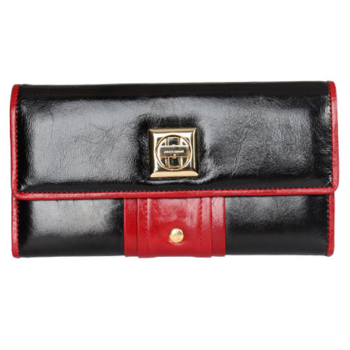 Anais Gvani Tribeca Park Gold Stud Genuine Leather Wallet