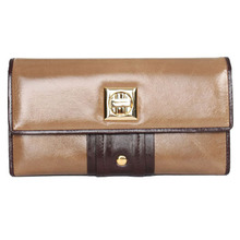 Anais Gvani Tribeca Park Gold Stud Genuine Leather Wallet