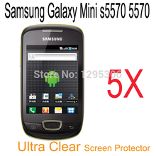 5pcs Android Phone Samsung Galaxy mini 5570 Screen Protector Ultra Clear LCD Screen Protective Film Case