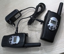 new Crank dynamo walkie talkie PTT wind up radio pair PMR 446mhz VOX cb radios UHF