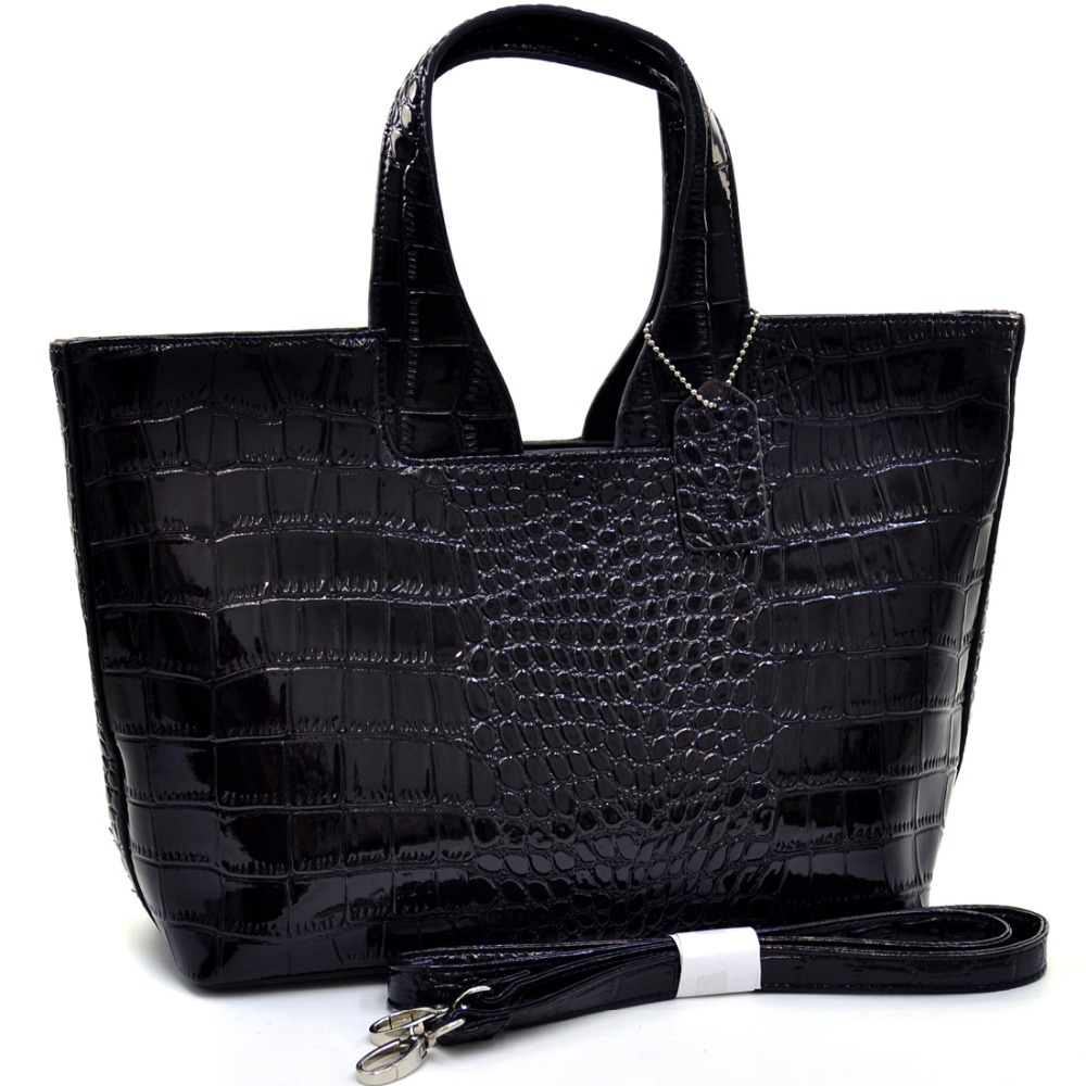 Women s Patent Croco Satchel