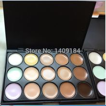 2014 hot New Professional 15 Colors Concealer Camouflage Face Cream Makeup Neutral Palette for Girls and