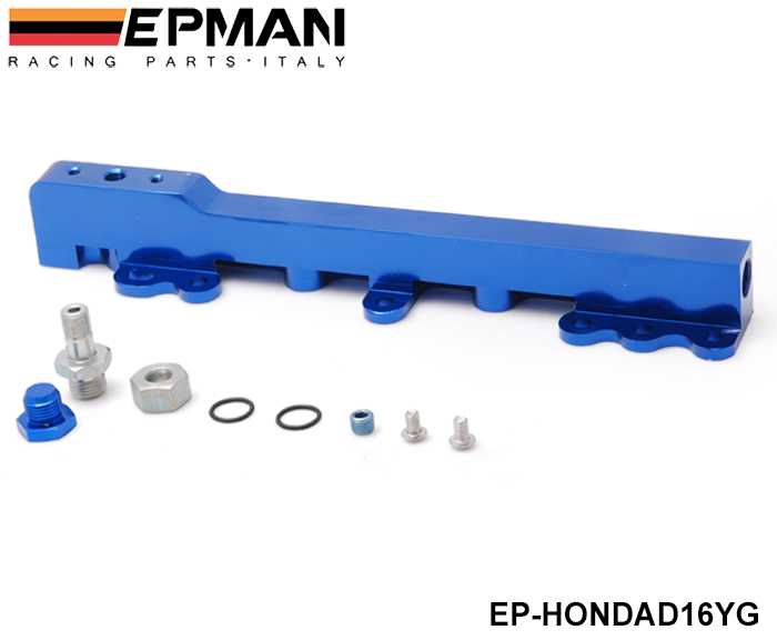 EPMAN FUEL INJECTOR RAIL BLUE Fit For Acura 90 01 Integra B Series DOHC Engine EP