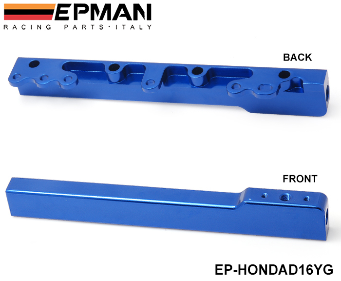 EPMAN FUEL INJECTOR RAIL BLUE Fit For Acura 90 01 Integra B Series DOHC Engine EP