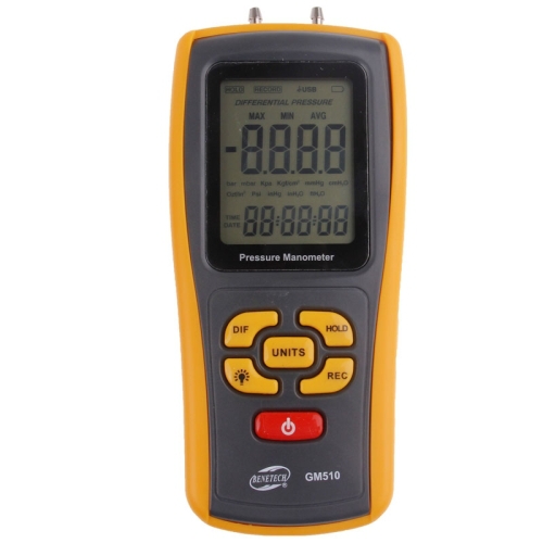 Купить 50 кПа benetech gm510 lcd дисплей манометр давления, диапазон ...