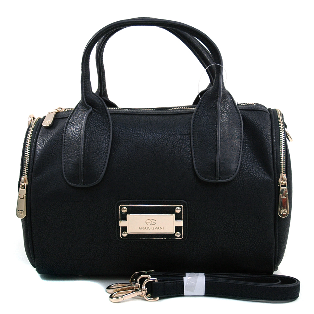 Women s Classic Satchel w 2 Side Pockets Bonus Strap 