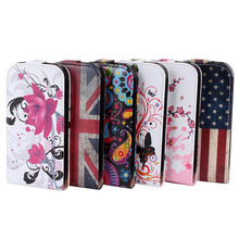 Stylish Pattern PU Leather Flip Phone Cover Case For Samsung Galaxy Core I8262
