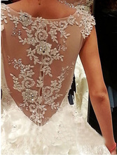 2014 New Arrivals Sweetheart Luxo Cristal vestidos de casamento Ivory Luxury Crystal Long wedding dresses china
