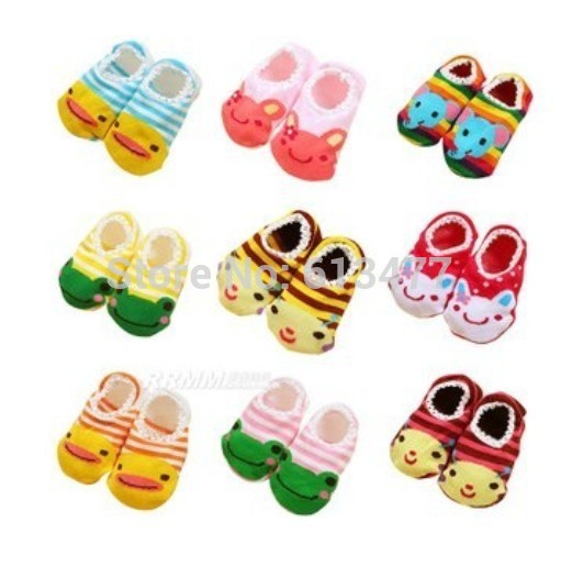 Warm soft cotton baby boys girls socks baby clothing accessories booties floor infant socks homewear 1pair