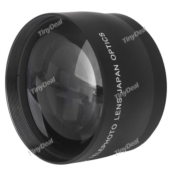 NEW 52mm Telephoto Lens 2X Magnification DSLR Camera Telephoto Lens for Nikon D5000 D5100 D3100 D3200