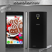 Original ZOPO ZP780 MTK6582 Quad Core Cell Phones Android Mobile Phone 5.0” HD 1GB RAM 4GB ROM 5MP camera Smartphone