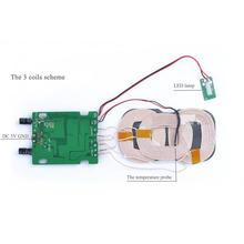 Wireless Charger Power Supply 3xCoil PCBA circuit board DIY 5V For Universal Phone iPhone Samsung