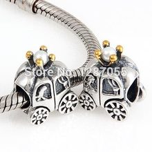 Christmas gifts 925 Sterling Silver Royal carriage beads for women fit pandora bracelets & Necklaces Charms Jewelry