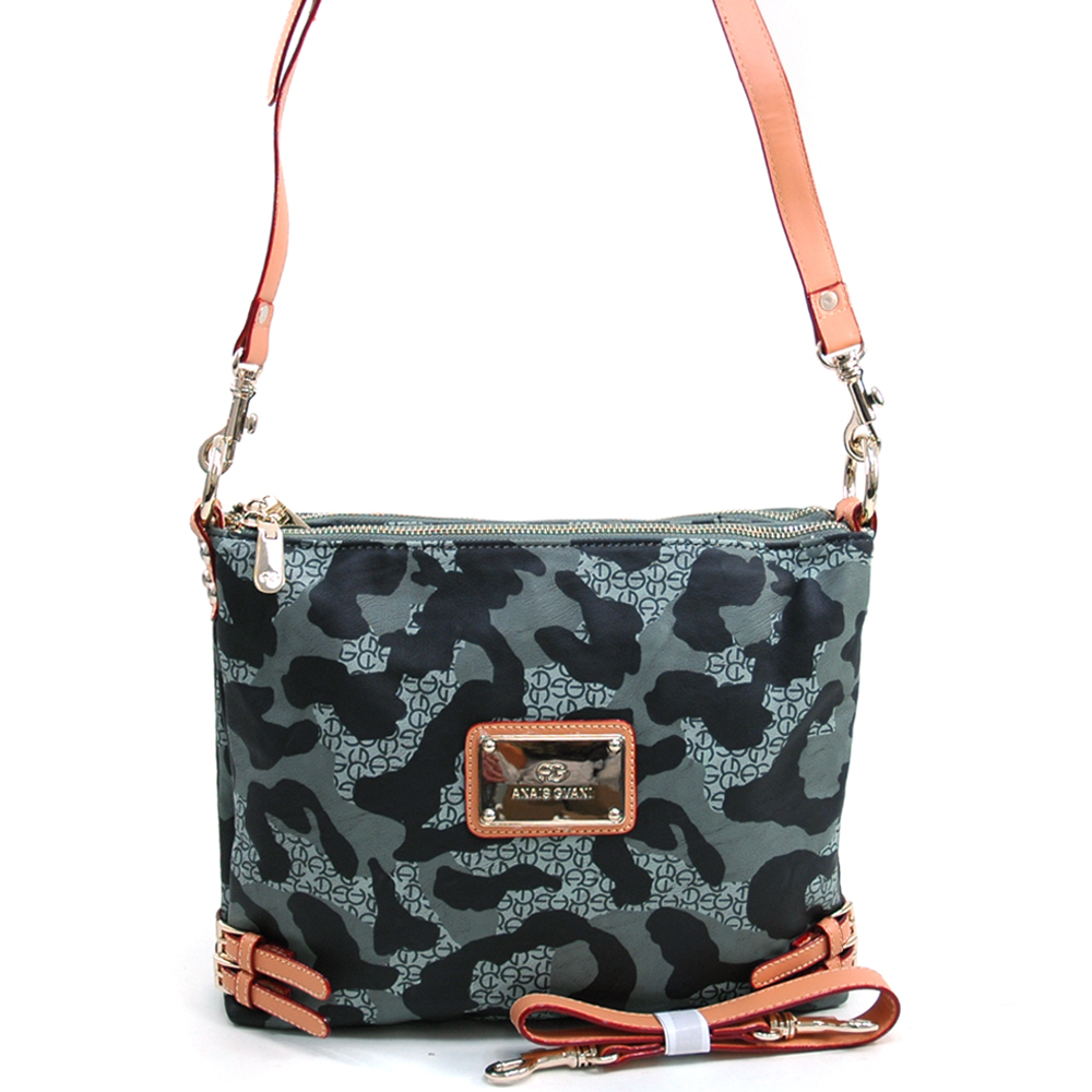 Women s Camouflage Fashion Messenger Shoulder Bag w Interchangeable Straps