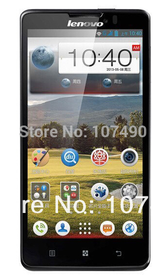 Original Black White Lenovo P780 P780t Quad Core Smartphone MTK6589 1GB 4GB 5 0 8 0MP