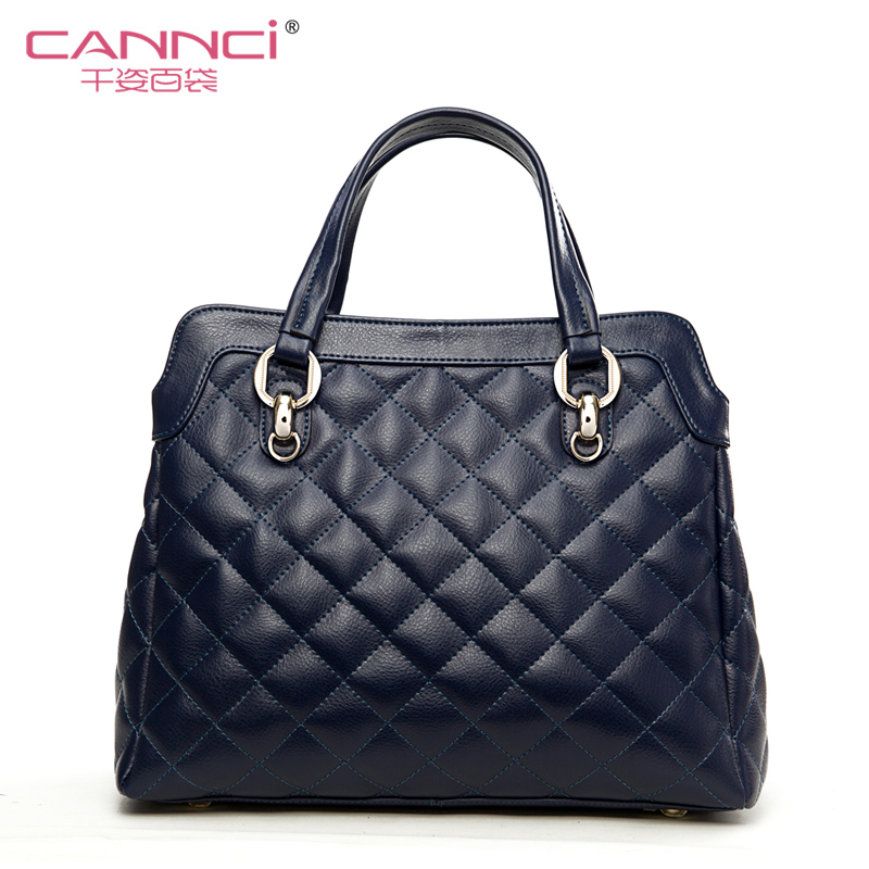 2014 plaid handbag cowhide commercial women s handbag shoulder bag messenger bag