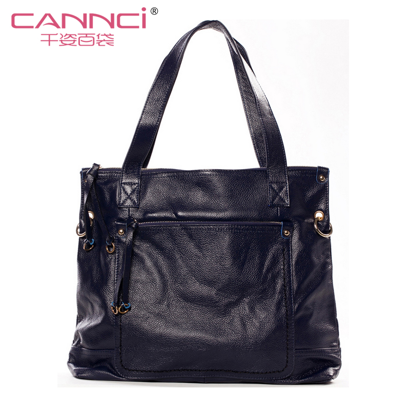 2014 genuine leather one shoulder fashion handbag fashion first layer of cowhide women s handbag soft