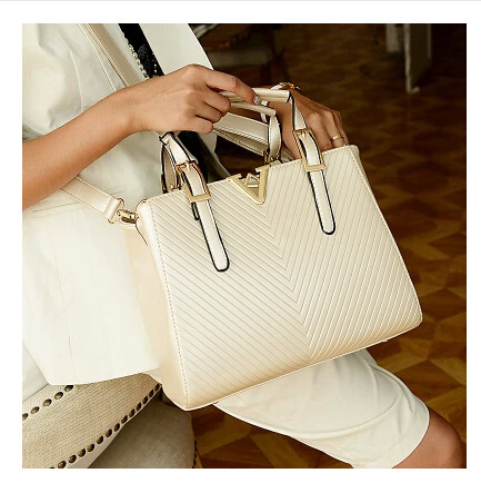2014 New European And American Fashion Magazine With Big Star Models Ladies Striped Shell Bag Handbag