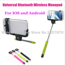 Self Shooting 7 Sections Foldable Bluetooth Wireless Mobile Phone Monopod Suits for IOS Android Smartphone Holder