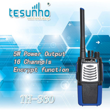 2pcs free shipping TESUNHO TH-360 encrypted 5w uhf long range 2 way radios