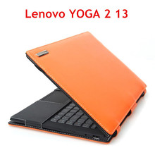 High quality perfect for Lenovo IdeaPad YOGA 2 13 computer bag leather protective sleeve leather sleeve case stand artifact