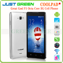 Coolpad Great God F1 8297w Cell Phone MTK6592 Octa Core 1.7GHz 5″ Gorilla Glass IPS Screen 2G RAM 8GB ROM Dual SIM Android 4.2