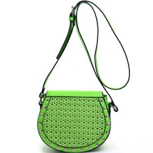 Dasein Women Pyramid Studded Messenger Bag
