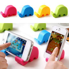 2pcs 2015 new free shipping Mobile phone holder phone holder cute elephant tablet computer support bracket