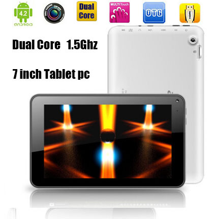 7 inch Tablet pc Dual Core Allwinner A23 Cortex A8 android 4 4 8GB dual camera