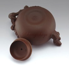 Handmade 320ml Yixing Zisha Unglazed Clay Teapot China Pottery Kung Fu Tea Pot Peach