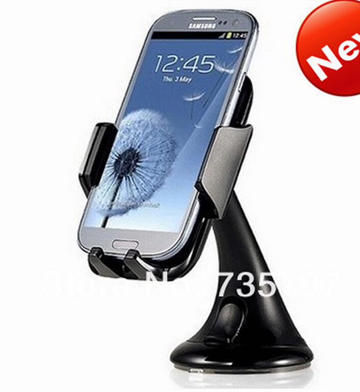 Free shippingCar universal windshield Bracket Holder Stand for note 2 samsung GPS smartphone S4 CAR ACCESSORIES