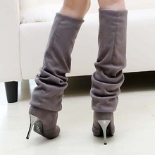 Hot Selling Slim Sexy Women Boots Elastic Over Knee Pointed Toe Thin High Heels Boots UK