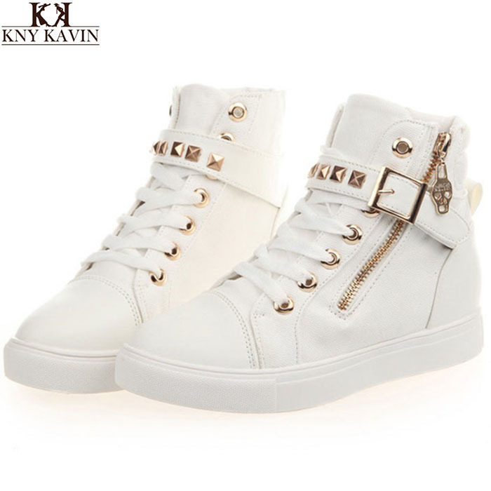 FREE SHIPPING 2014 HOT SALE Korean version of the rivet round skull zipper boots female casual
