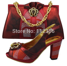 Wine red shoe and matching bag with wholesale and free shipping by DHL size 38-43
