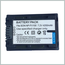  3pcs NP FV100 NP FV100 NPFV100 LI ion Batteries for Sony FV30 DCR DVD103 18650