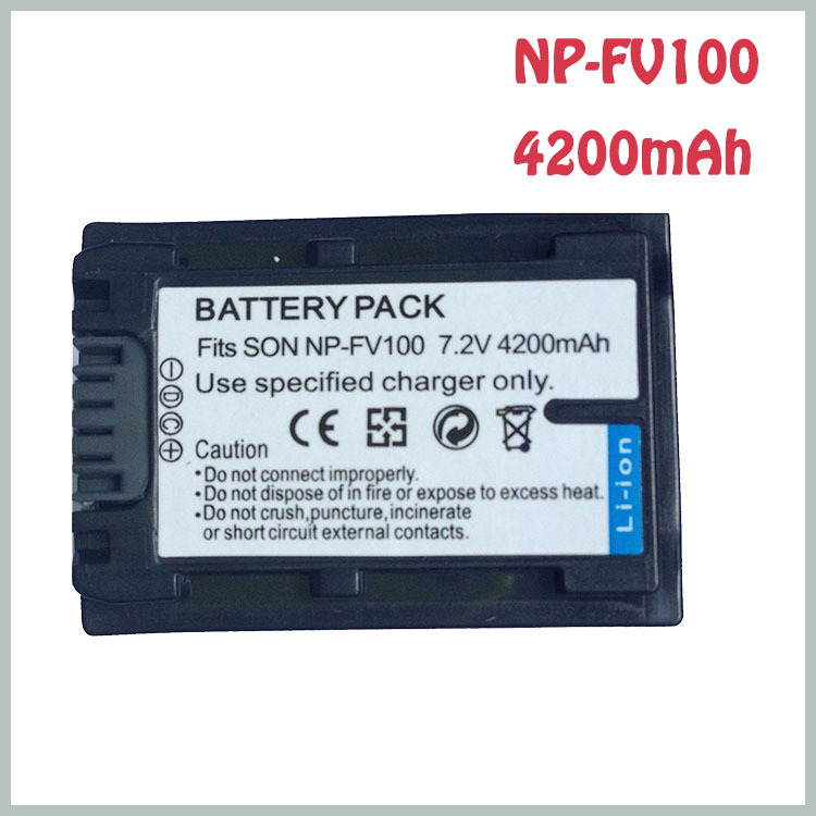 Accessories Parts Digital Camcorder NPFV100 Rechargeble Battery NP FV100 NP FV100 LI ion Batteries for Sony