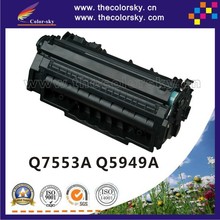 (CS-7553AU) print top premium toner cartridge for HP Q7553A Q5949A Q7553 Q5949 Q 7553A 7553 5949A 5949 53A 49A BK 3K free FedEx