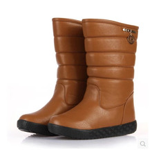 2014 women s shoes slip resistant winter flat heel boots martin boots snow boots female cotton