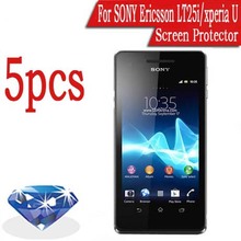5pcs/Lot Original Mobile Phone Diamond Screen Protector For Sony Xperia V LT25 4.3”inch High Quality LCD Protective Film