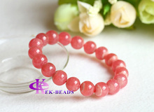 High Quality Genuine Natural Argentina Red Rhodochrosite Stretch Finished Bracelet Round beads 10mm Jewelry Beads Marriage
