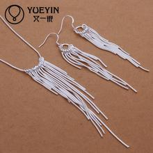 925 silver sexy necklace earrings for Noble women ladies