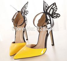 Free shipping Europe and the United States Sophia vampire diaries butterfly wings patent leather women with