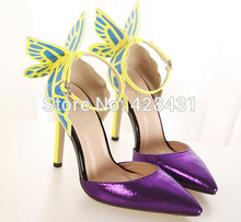 Free shipping Europe and the United States Sophia vampire diaries butterfly wings patent leather women with