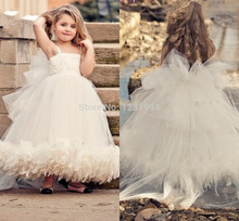 Retro Demure White Mother Daughter Dress Spaghetti Strap Floor Length Long Dreaming vestido de festa Dress For Party Child