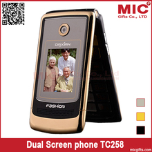 Daxian TC258 Man Flip Phone GSM Cheap Big Button Large Font Big Sound Business Cell Phone P342