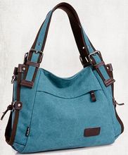 2014 casual fashion style of chains canvas women  shoulder bags with high quality ladies  messenger bags