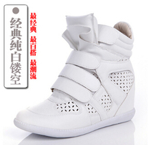 ASH Fashion Breathable Rivet Wedges Sneakers Genuine Leather 19 styles Size 35 41 Height Increasing 6cm